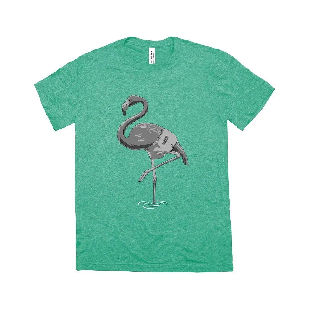 Fringe Sport Triblend Flamingo Leg Day Shirt