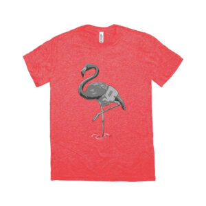 Alternative view of Fringe Sport Triblend Flamingo Leg Day Shirt