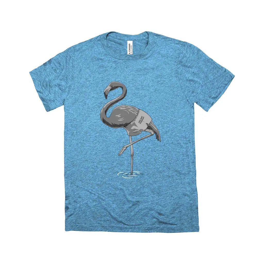 Fringe Sport Triblend Flamingo Leg Day Shirt - Image 3