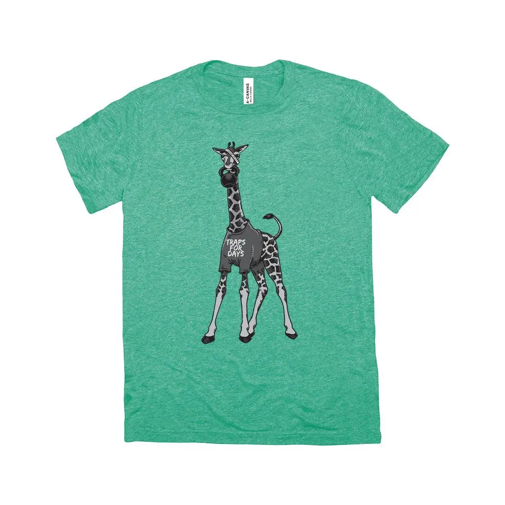 Fringe Sport Triblend Giraffe Kettlebell Shirt - Image 3